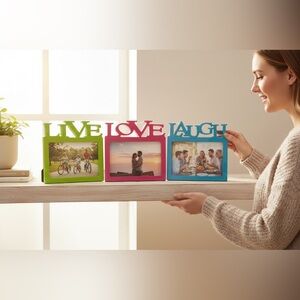 Colorful Inspirational Picture Frame Set